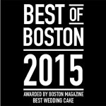 Best of Boston 2015 award badge for Best Wedding Cake